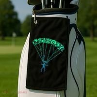 Skydiver Skydiving Parachuting Parachutist Golf Towel thumb 2