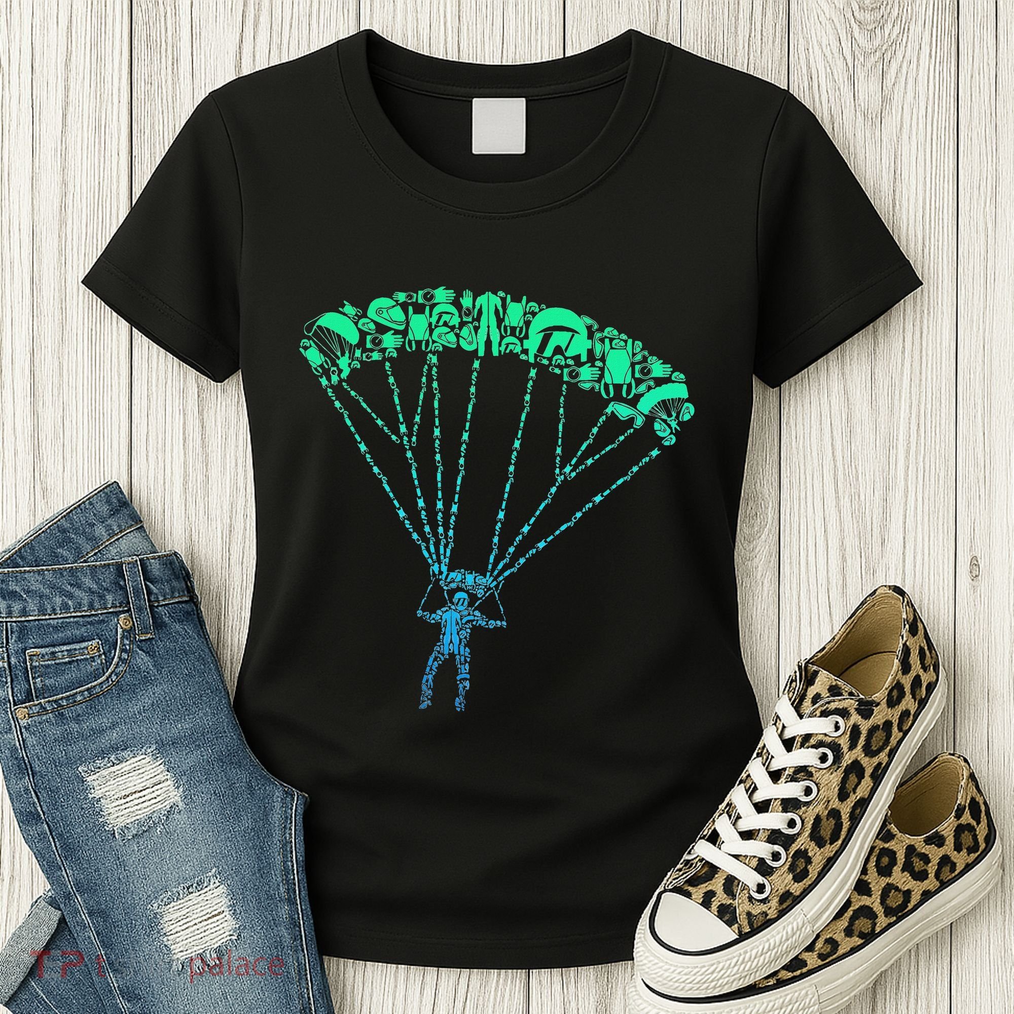 Skydiver Skydiving Parachuting Parachutist Women's T-Shirt