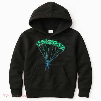 Skydiver Skydiving Parachuting Parachutist Kids Hoodie