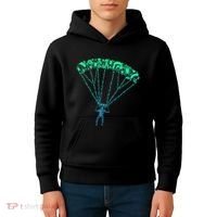 Skydiver Skydiving Parachuting Parachutist Kids Hoodie thumb 4