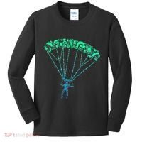 Skydiver Skydiving Parachuting Parachutist Kids Long Sleeve Shirt thumb 0