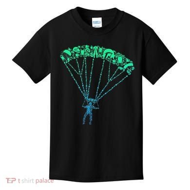 Skydiver Skydiving Parachuting Parachutist Kids T-Shirt