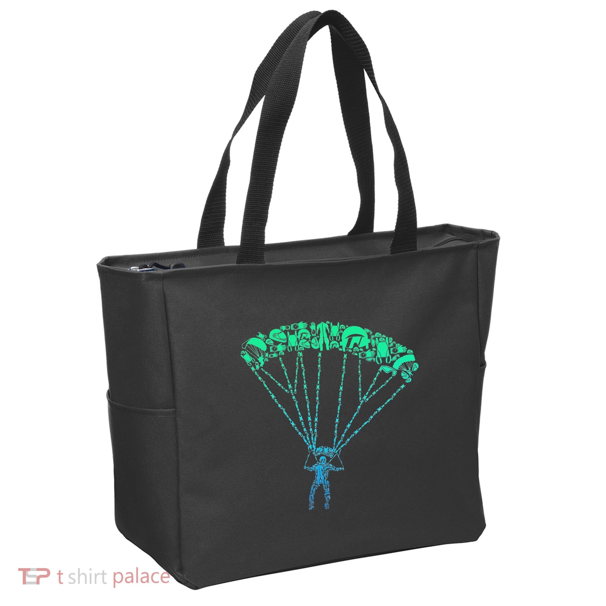 Skydiver Skydiving Parachuting Parachutist Tote Bag