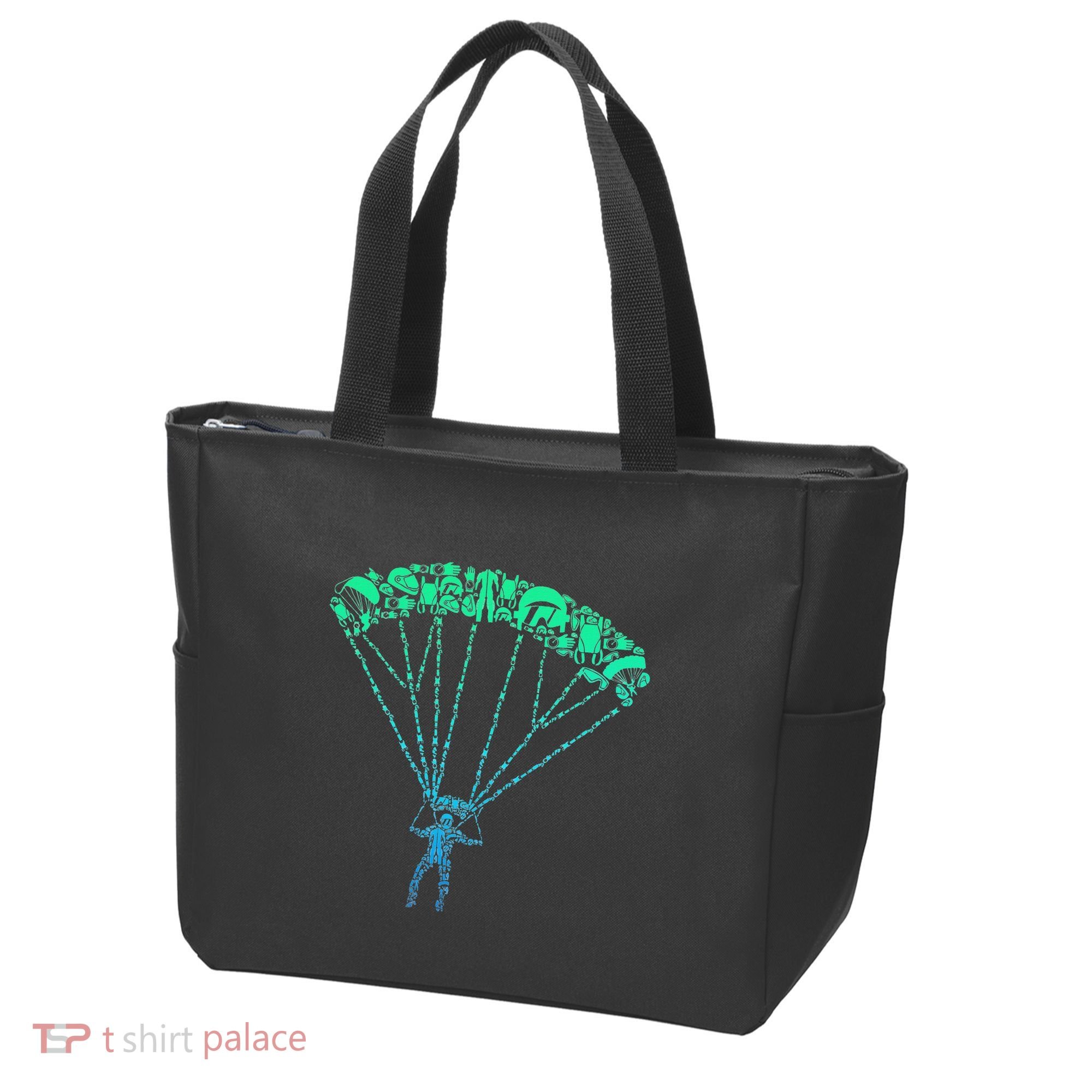 Skydiver Skydiving Parachuting Parachutist Tote Bag