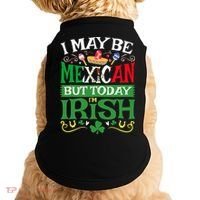St Saint Patrick's Day Mexican Latino Beer Shamrock Doggie Tank thumb 0
