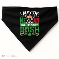 St Saint Patrick's Day Mexican Latino Beer Shamrock USA-Made Doggie Bandana thumb 0