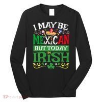 St Saint Patrick's Day Mexican Latino Beer Shamrock Long Sleeve Shirt thumb 0