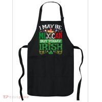 St Saint Patrick's Day Mexican Latino Beer Shamrock Apron thumb 0
