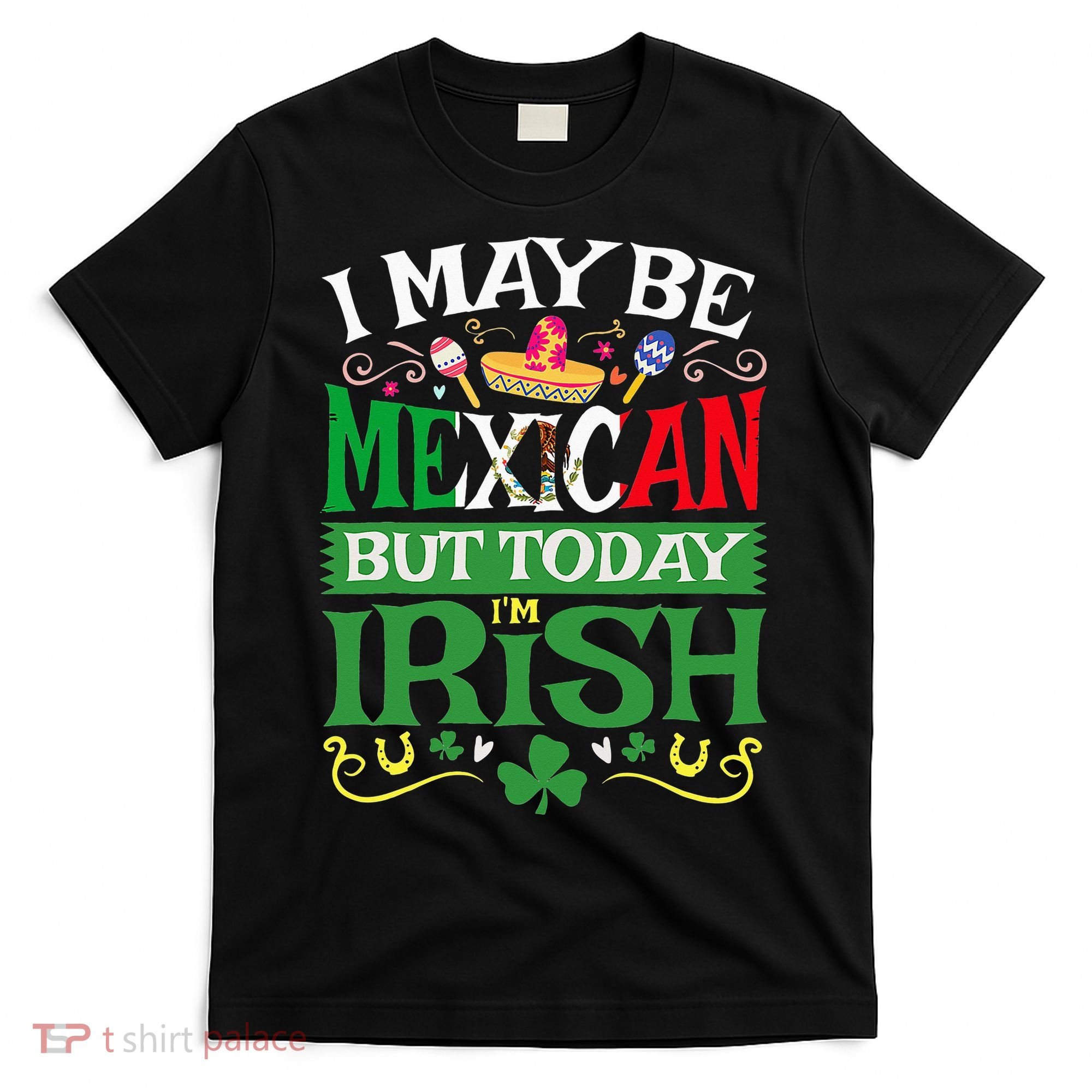 St Saint Patrick's Day Mexican Latino Beer Shamrock T-Shirt