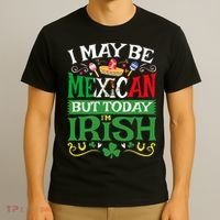 St Saint Patrick's Day Mexican Latino Beer Shamrock T-Shirt thumb 3