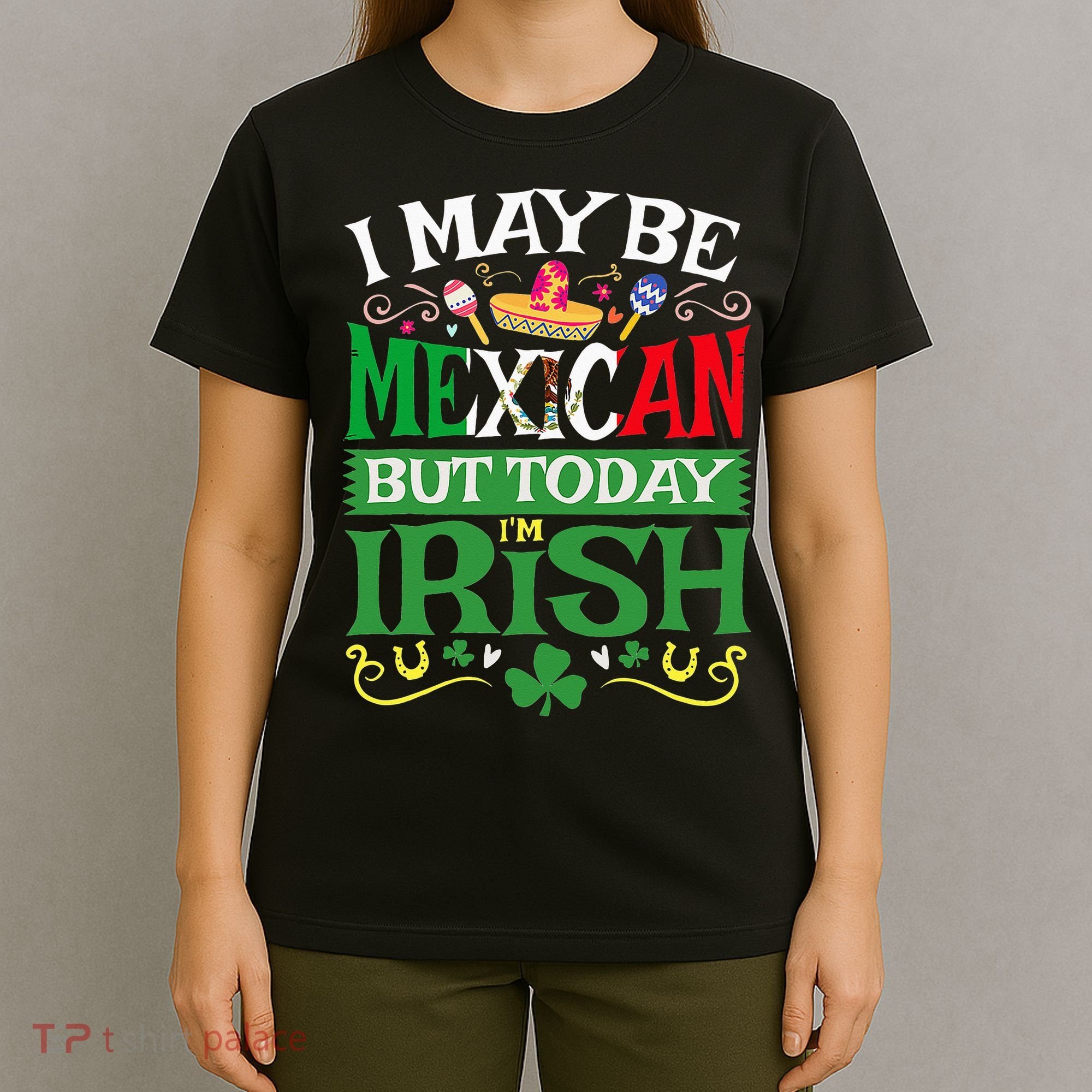 St Saint Patrick's Day Mexican Latino Beer Shamrock T-Shirt