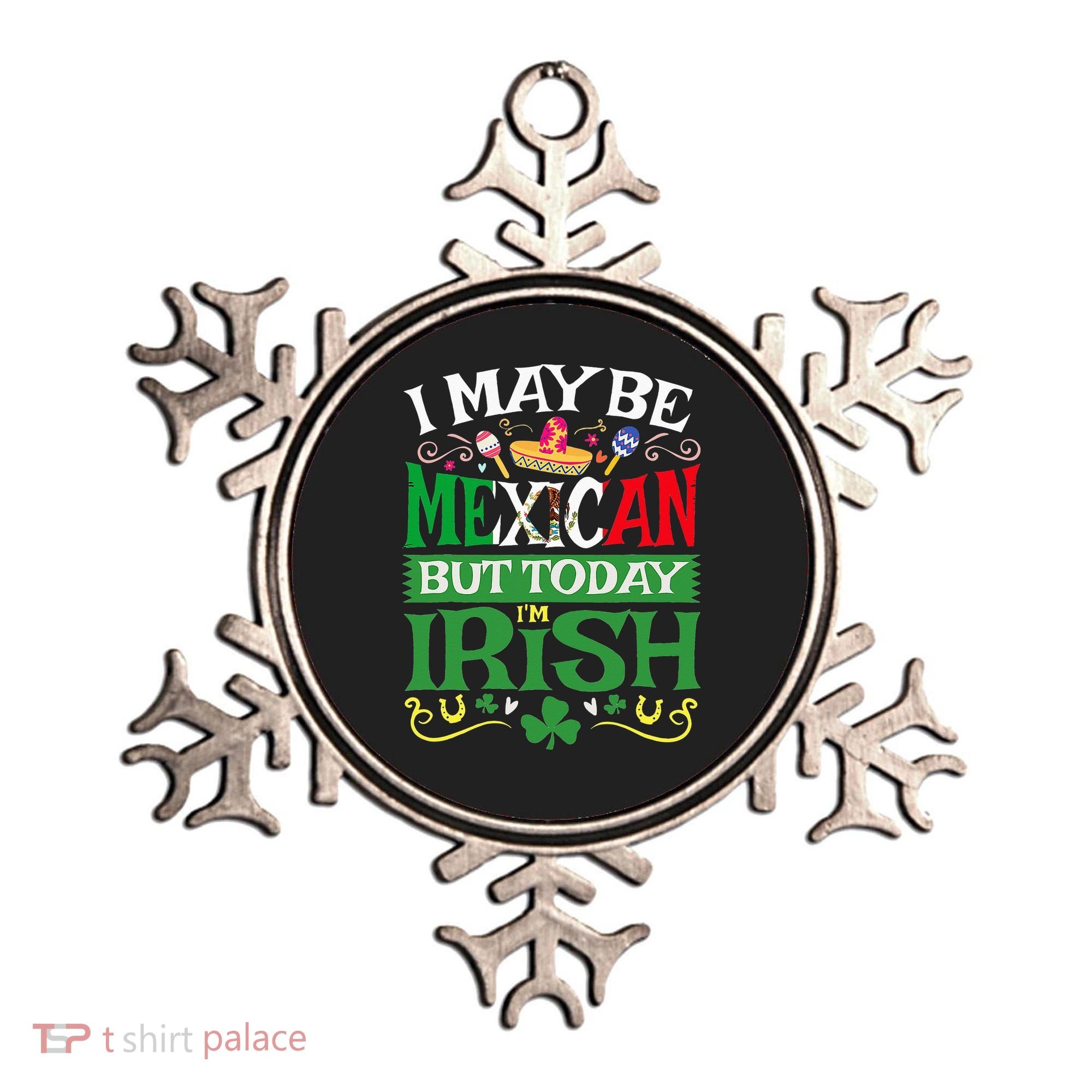 St Saint Patrick's Day Mexican Latino Beer Shamrock Ornament