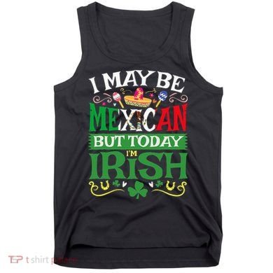 St Saint Patrick's Day Mexican Latino Beer Shamrock Tank Top