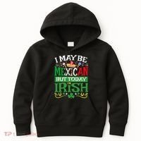 St Saint Patrick's Day Mexican Latino Beer Shamrock Kids Hoodie thumb 0
