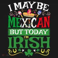 St Saint Patrick's Day Mexican Latino Beer Shamrock Kids T-Shirt thumb 4