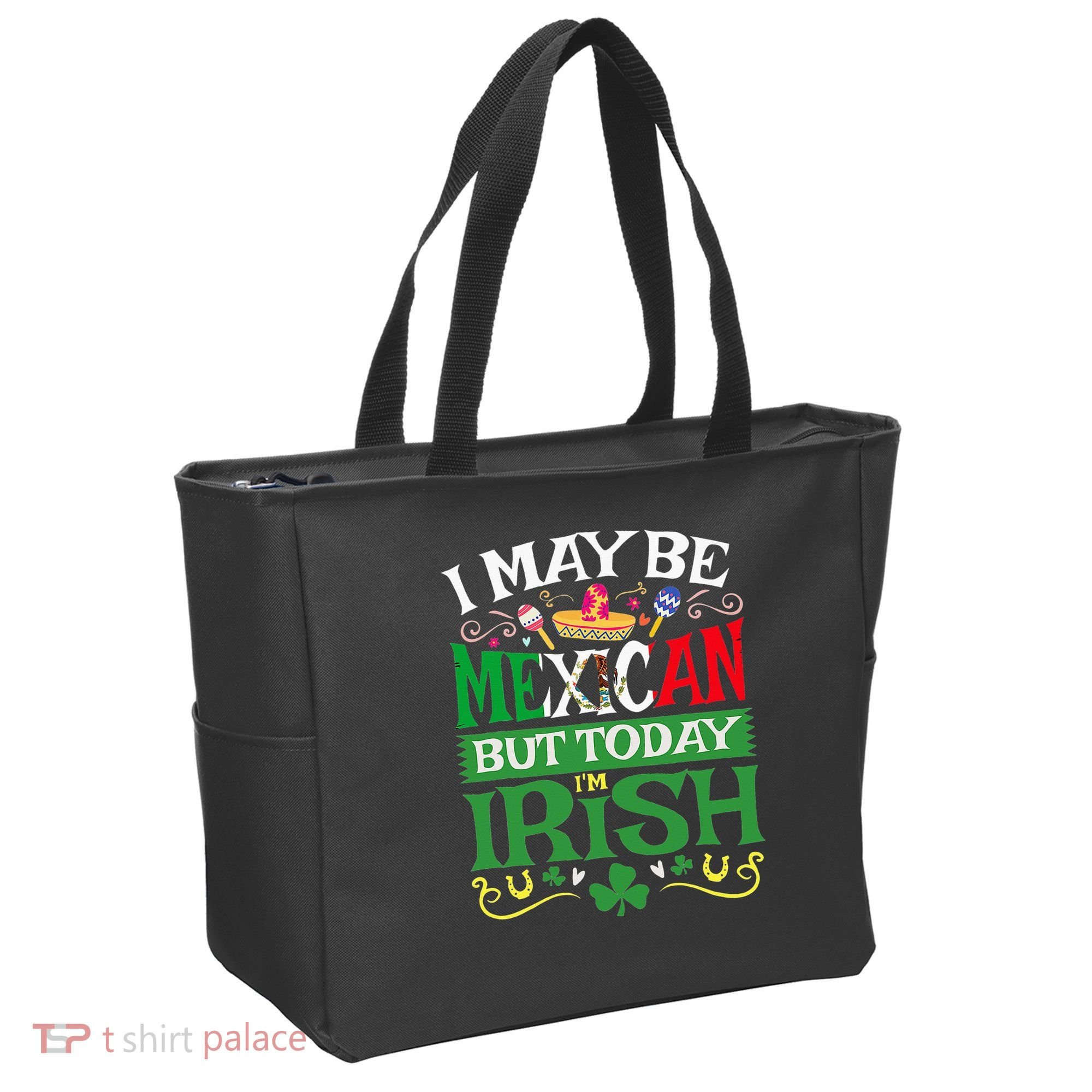 St Saint Patrick's Day Mexican Latino Beer Shamrock Tote Bag
