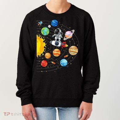 Solar System Planets Science Space Astronaut Universe Galaxy Women's Sweatshirt