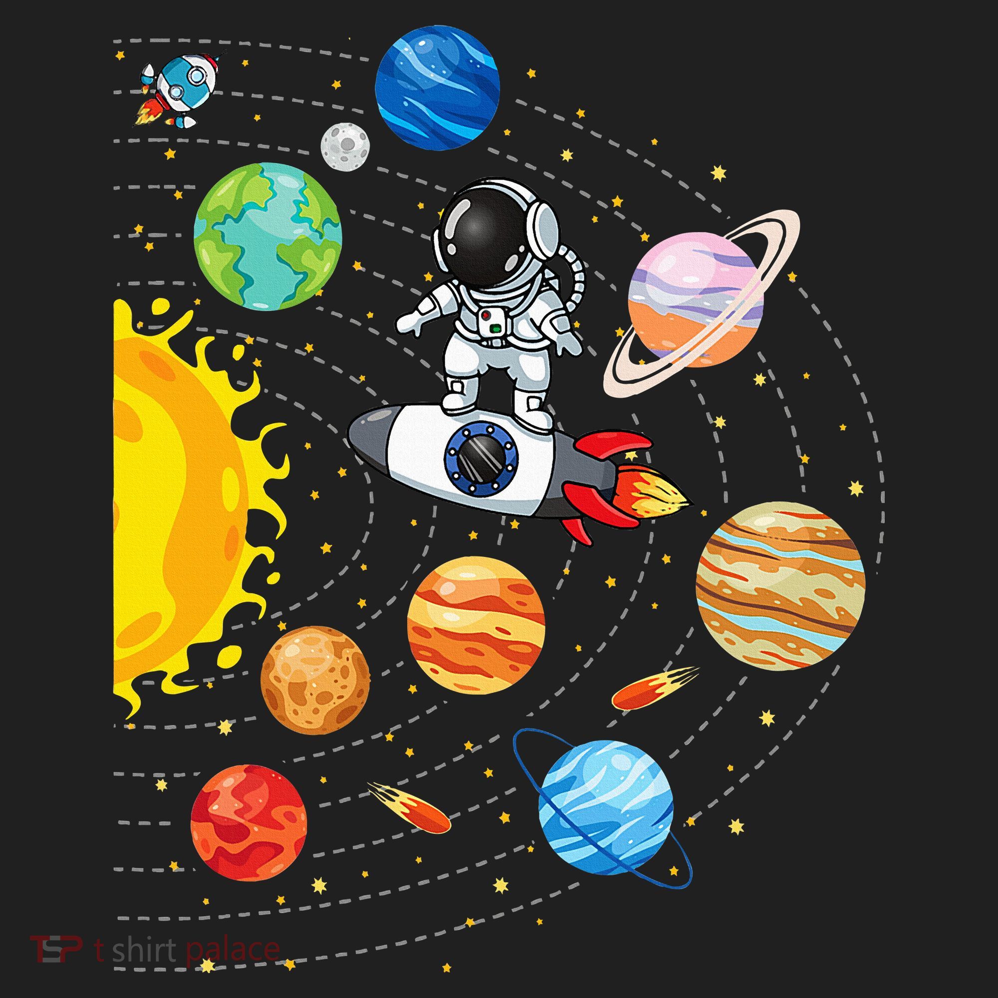 Solar System Planets Science Space Astronaut Universe Galaxy Women's Sweatshirt