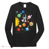 Solar System Planets Science Space Astronaut Universe Galaxy Long Sleeve Shirt thumb 0