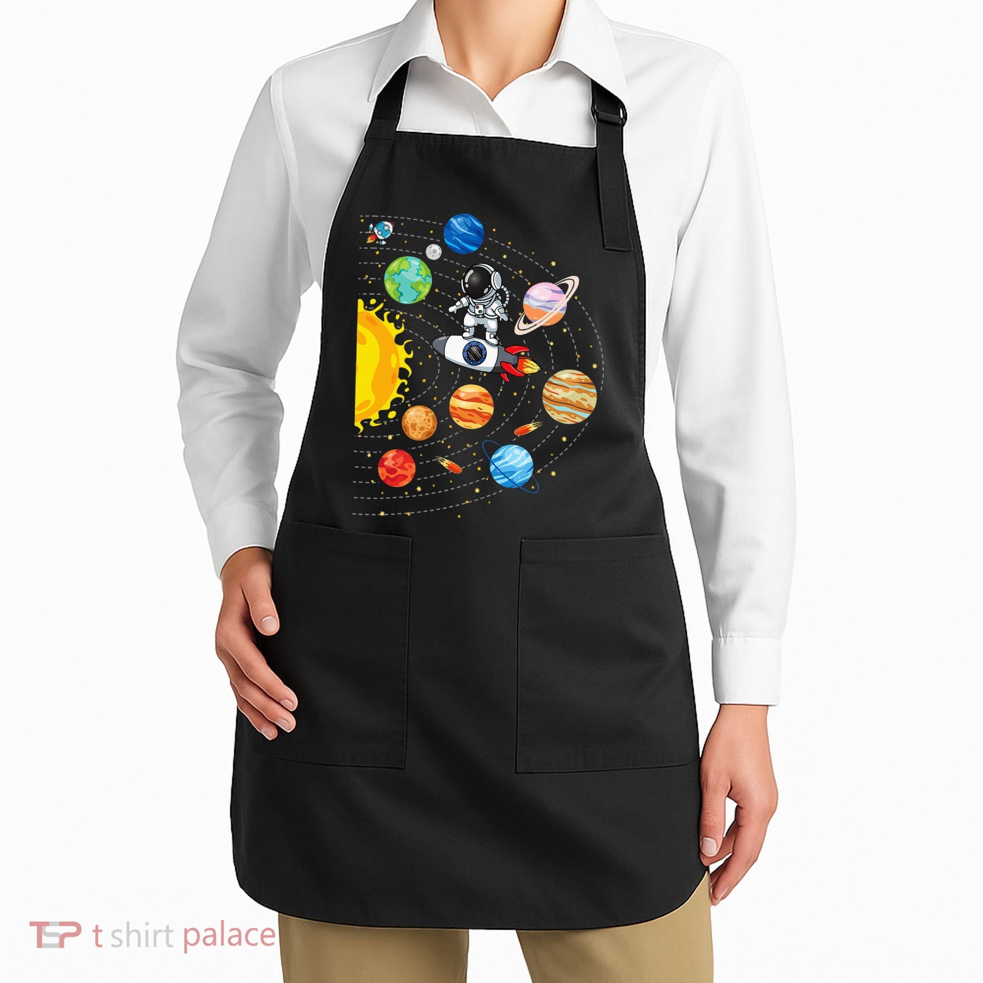 Solar System Planets Science Space Astronaut Universe Galaxy Apron