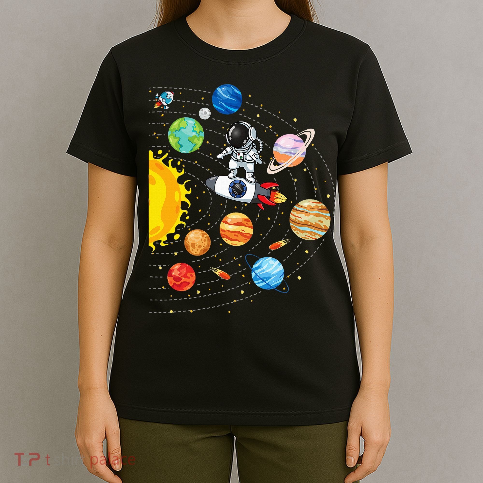 Solar System Planets Science Space Astronaut Universe Galaxy T-Shirt