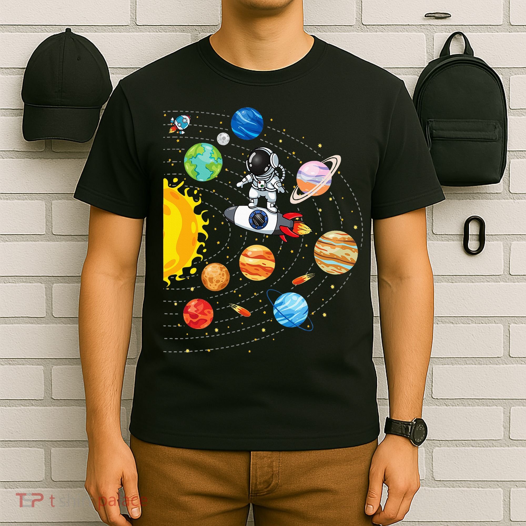 Solar System Planets Science Space Astronaut Universe Galaxy T-Shirt