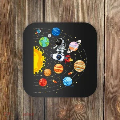 Solar System Planets Science Space Astronaut Universe Galaxy Coaster