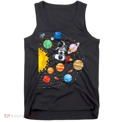 Solar System Planets Science Space Astronaut Universe Galaxy Tank Top