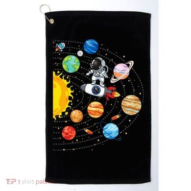 Solar System Planets Science Space Astronaut Universe Galaxy Golf Towel