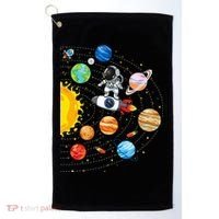 Solar System Planets Science Space Astronaut Universe Galaxy Golf Towel thumb 0
