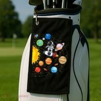 Solar System Planets Science Space Astronaut Universe Galaxy Golf Towel thumb 2