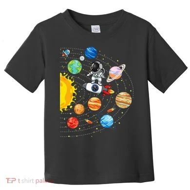 Solar System Planets Science Space Astronaut Universe Galaxy Toddler T-Shirt