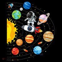 Solar System Planets Science Space Astronaut Universe Galaxy Women's Long Sleeve Shirt thumb 2