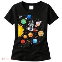 Solar System Planets Science Space Astronaut Universe Galaxy Women's T-Shirt thumb 0