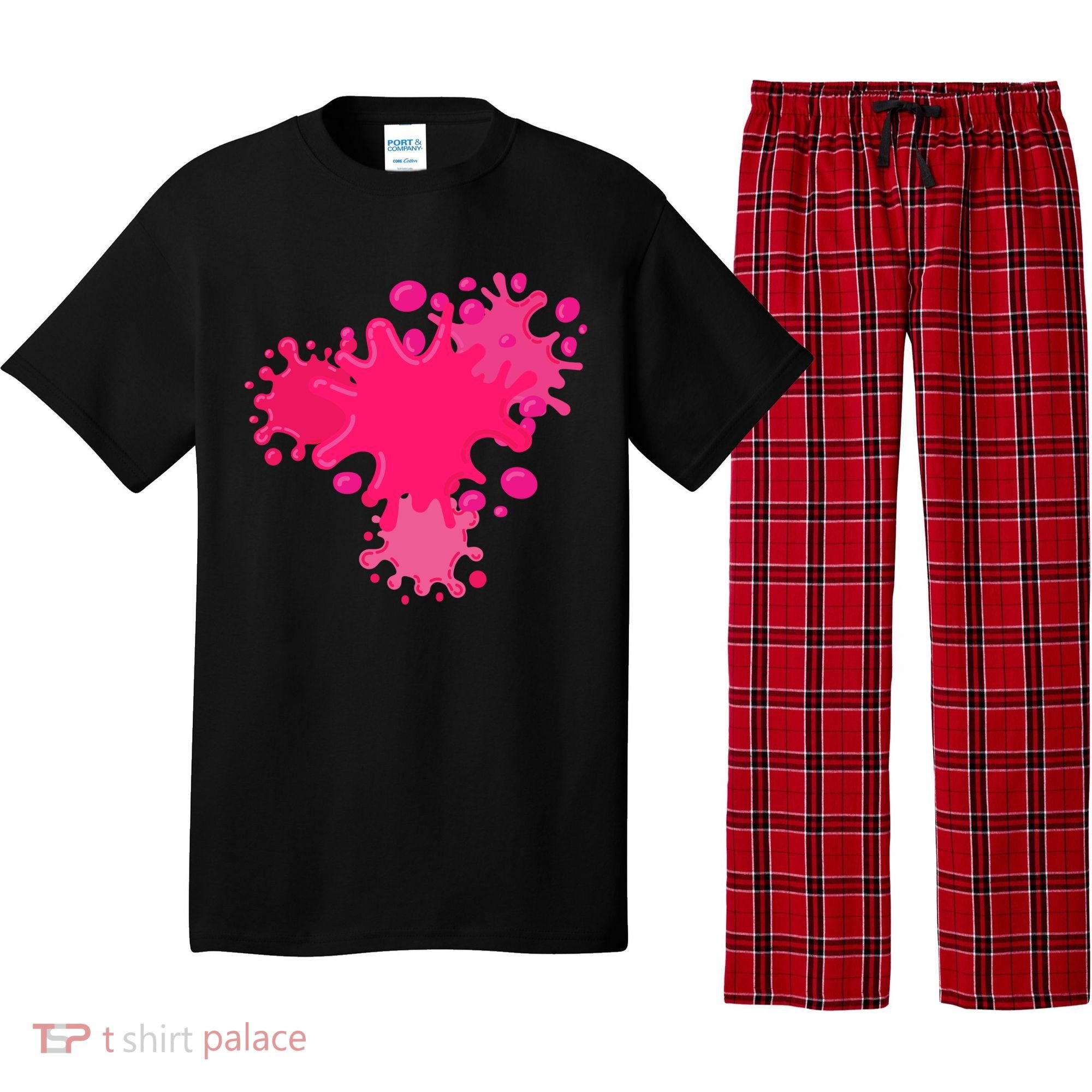 Slime Splash Pink Cool Diy Lover Gift Pajama Set