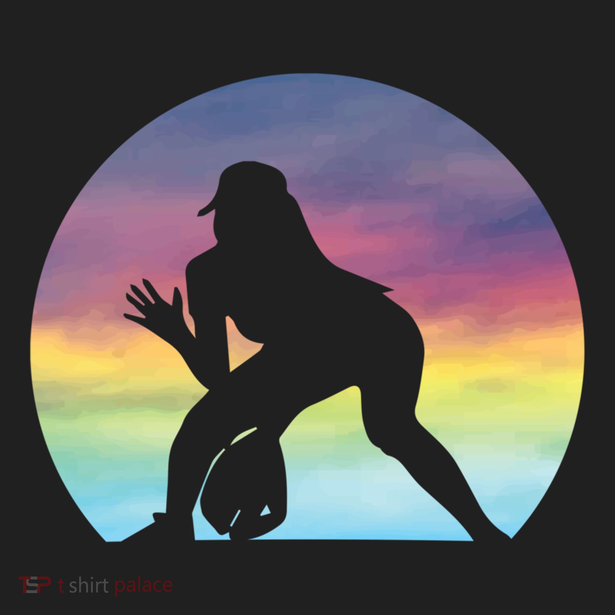 S Softball Player Silhouette Softball Lover Gift Women's Sweatshirt