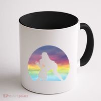 S Softball Player Silhouette Softball Lover Gift Coffee Mug thumb 1