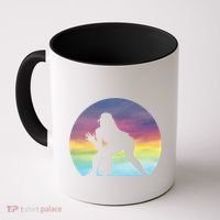 S Softball Player Silhouette Softball Lover Gift Coffee Mug thumb 0