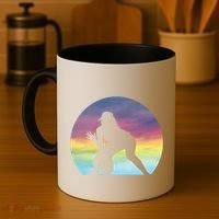 S Softball Player Silhouette Softball Lover Gift Coffee Mug thumb 4