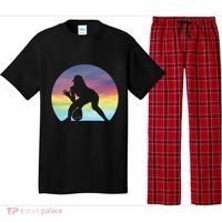 S Softball Player Silhouette Softball Lover Gift Pajama Set thumb 0