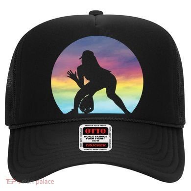S Softball Player Silhouette Softball Lover Gift Hat
