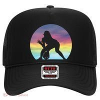 S Softball Player Silhouette Softball Lover Gift Hat thumb 0