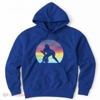 S Softball Player Silhouette Softball Lover Gift Hoodie thumb 0