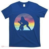 S Softball Player Silhouette Softball Lover Gift T-Shirt thumb 0