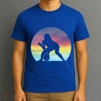 S Softball Player Silhouette Softball Lover Gift T-Shirt thumb 3