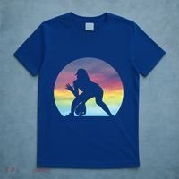 S Softball Player Silhouette Softball Lover Gift T-Shirt thumb 5