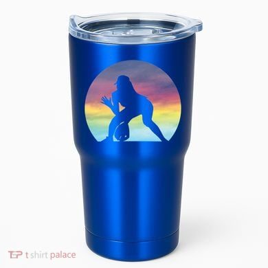 S Softball Player Silhouette Softball Lover Gift Tumbler