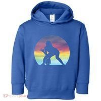 S Softball Player Silhouette Softball Lover Gift Toddler Hoodie thumb 0