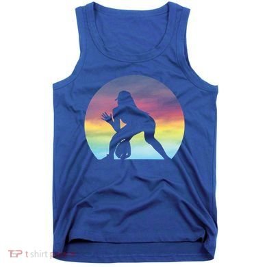 S Softball Player Silhouette Softball Lover Gift Tank Top