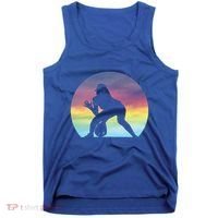 S Softball Player Silhouette Softball Lover Gift Tank Top thumb 0